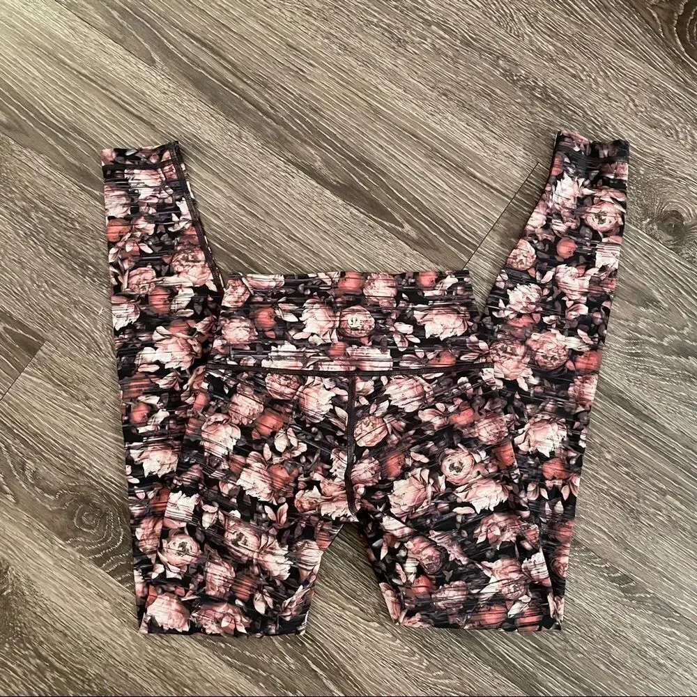 Lululemon Wunder Under Peony Multi Hi-Rise Tight nwot
